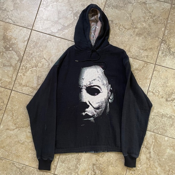 Regret Choice Horror Movie Hoodie Michael Myers‎ Graphic Pullover Sweatshirt L - Picture 1 of 4